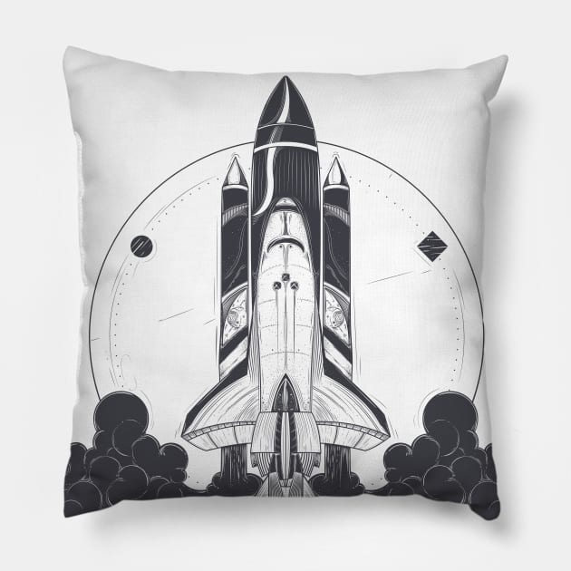 Space rocket Pillow by Space wolrd