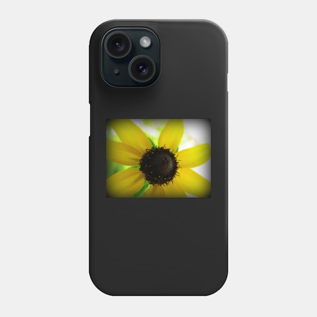 Floral Art Blacked Eyed Susan Flower Sunny Happy Yellow & Brown Flower Phone Case by tamdevo1