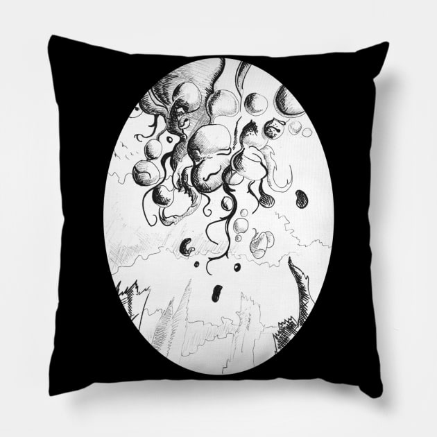 Yog-sothoth - Lovecraftian inspired art and designs Pillow by STearleArt