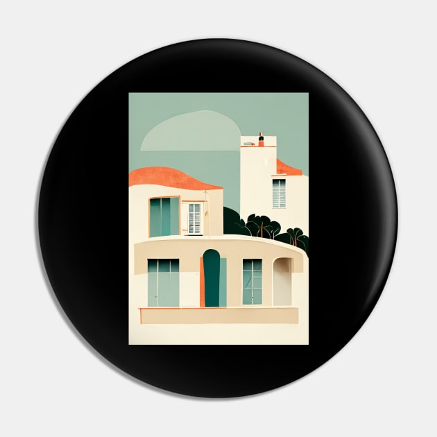 French Riviera Pin by deificusArt