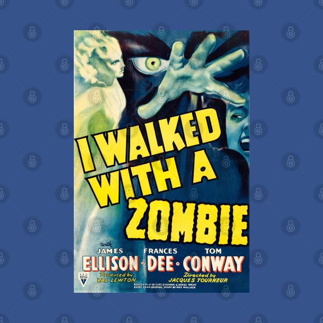 I Walked With a Zombie Movie Poster by MovieFunTime