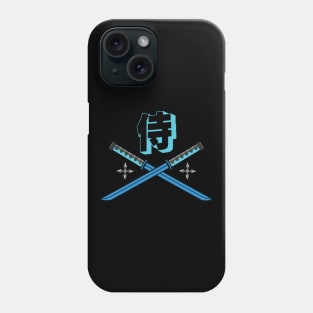 Doc Labs - Samurai (侍) Katana / Cyberpunk - (Blue) Phone Case