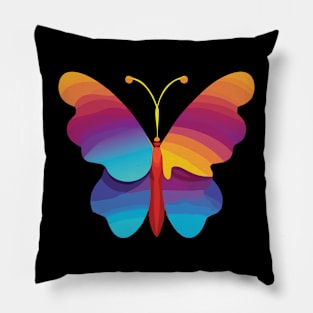 Colorful Butterfly Pillow