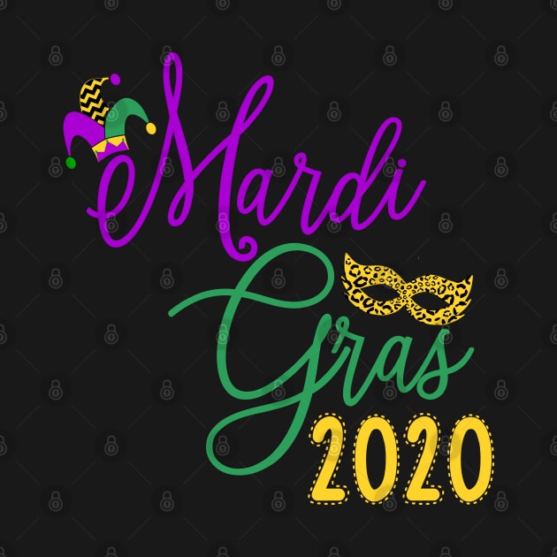 Mardi Gras 2020 T-Shirt for Women and Girls by JPDesigns