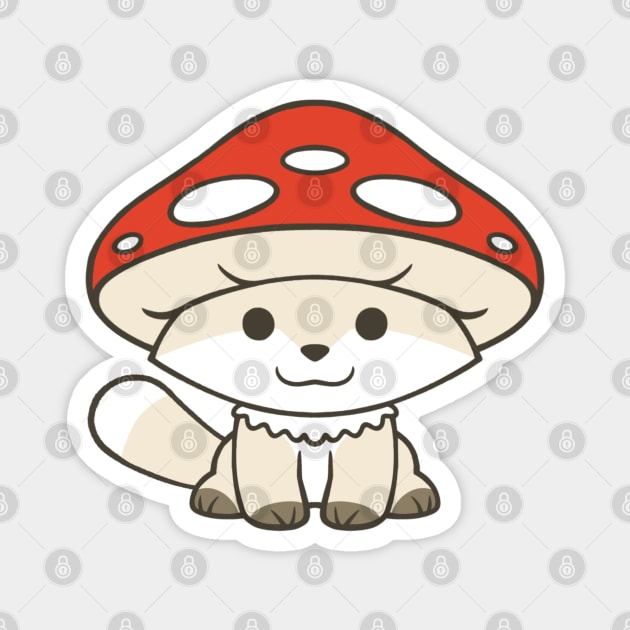 Foxshroom Magnet by Firestorm Fox