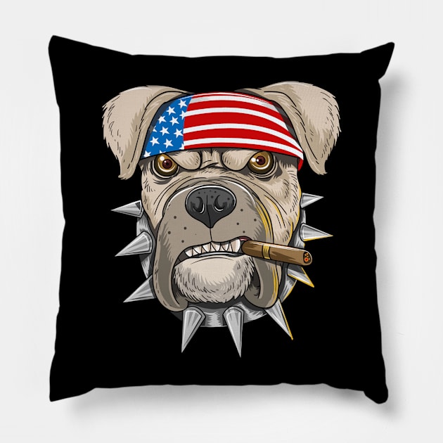 Boss Dog Pillow by BishBashBosh