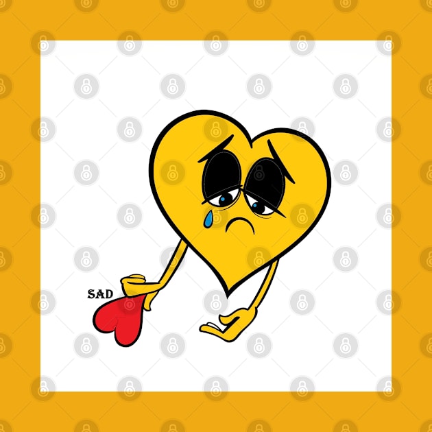 sad broken heart by Newlookal