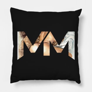 MM Logo *women background* Pillow