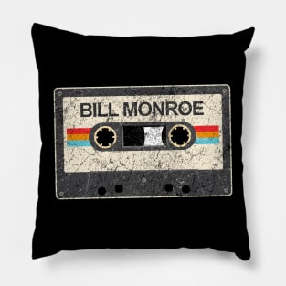 kurniamarga vintage cassette tape Bill Monroe Pillow