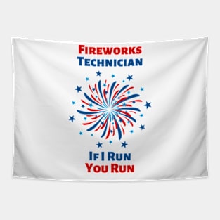 Fireworks Technician Tapestry