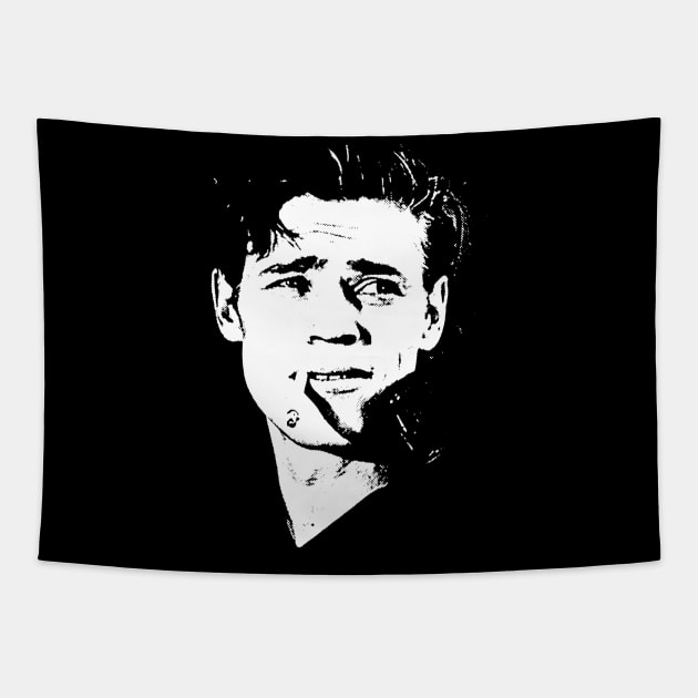 Willem Dafoe Smoking Tapestry by Lowchoose