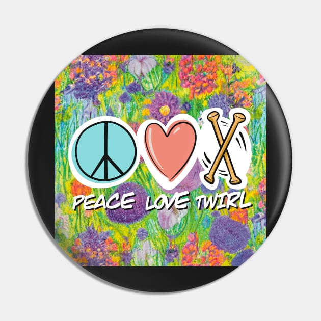 Peace Love Twirl symbol pastel flowers design Pin by SubtleSplit