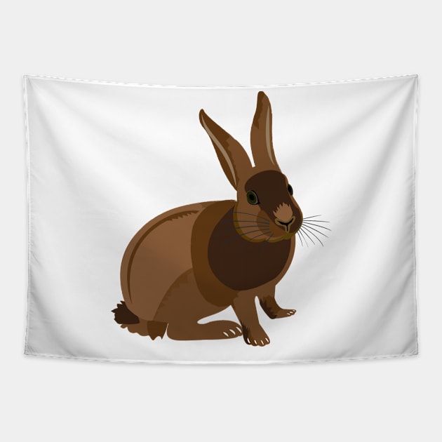 Tortoiseshell Rabbit Tapestry by Rowanthorn