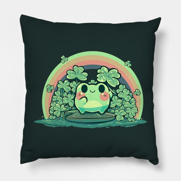 Lucky Little Frog Pillow by TechraNova