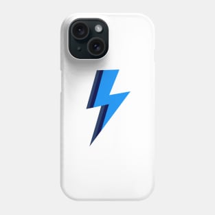 Blue Stripe Lightning Bolt Phone Case