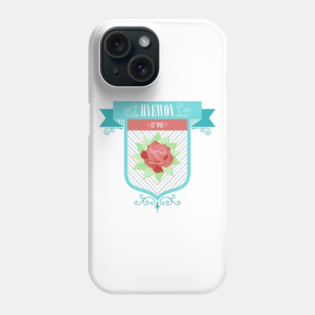 IZ*ONE Hyewon Crest Phone Case by Silvercrystal