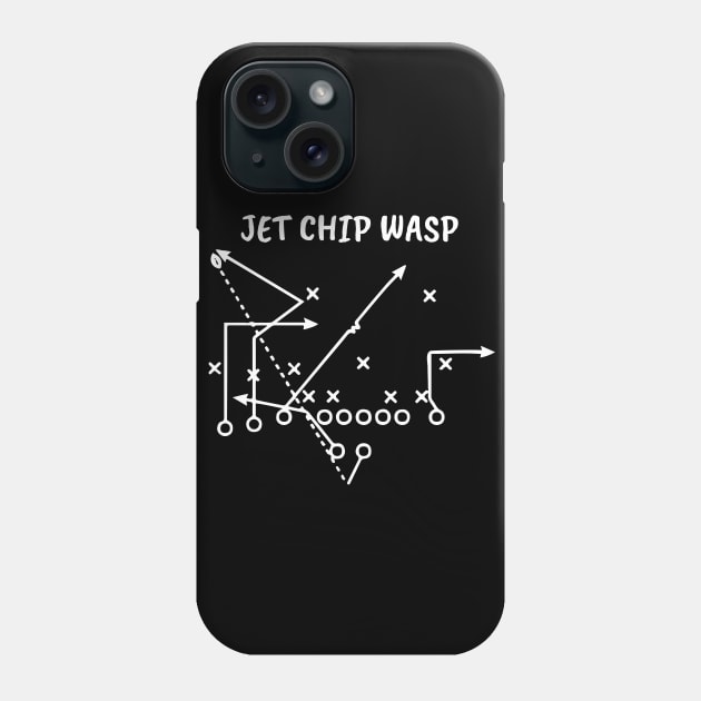 Jet Chip Wasp Special Football Play - Football Art / Sports Art Phone Case by Anodyle