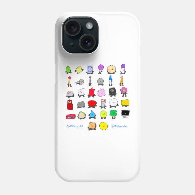 Bfdi All Contestants Pack Part 2 Phone Case by MsBonnie