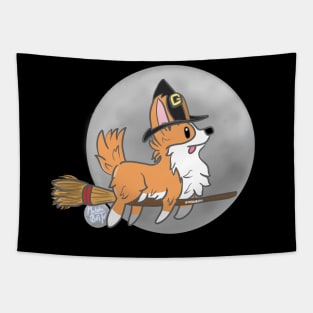 Witch Corgi Tapestry