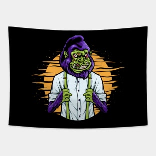 Gorilla Zombie Tapestry