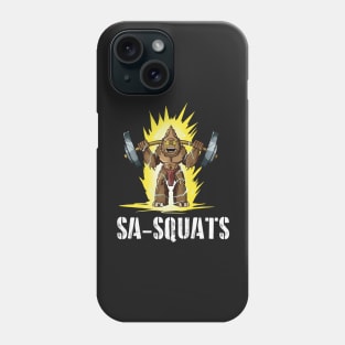 Sasquatch Squats (Sa-Squats)(White Text Variant) Phone Case