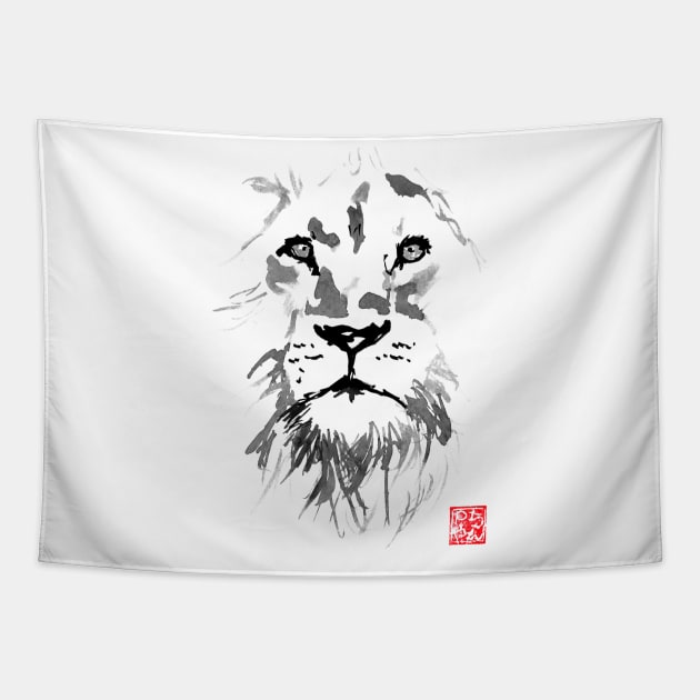 lion 04 Tapestry by pechane