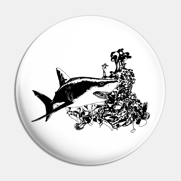 Shark Pin by euglenii