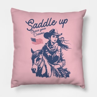 Saddle Up & Chase Your Dreams Pillow