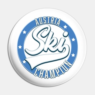 Austria Ski Champion Pin