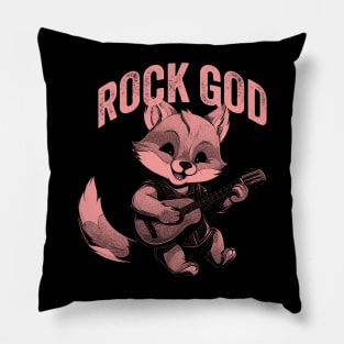 Rock God Fox Pillow