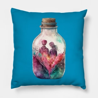 Bottle Couple Pillow