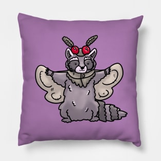 Mothman raccoon Pillow