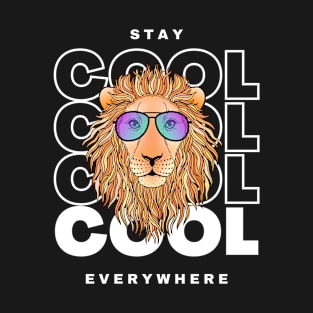 Stay cool everywhere, Lion head T-Shirt