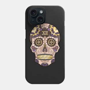 Clockwork Sugar Skull (Pastel) Phone Case