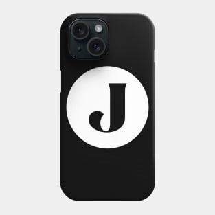 J (Letter Initial Monogram) Phone Case