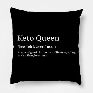 Keto Queen - Ruler of the Low-Carb Realm Pillow