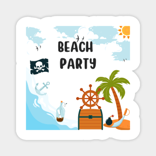 Beach Party Magnet