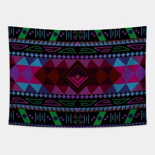 Vintage Native American Pattern Design Tapestry