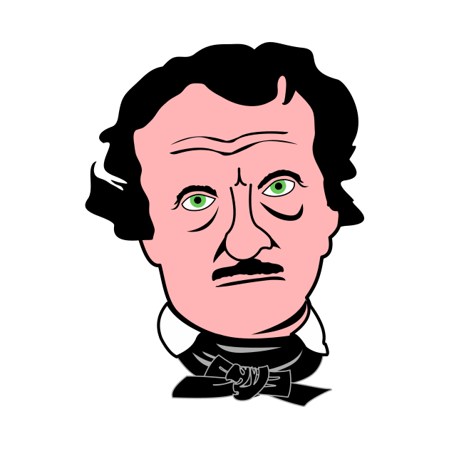 Poe face allover print by B0red