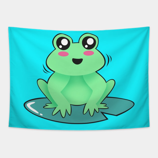 Frog Tapestry by BrightLightArts