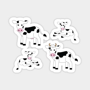 Cute Cow Family Stickers Magnet