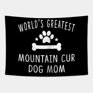 Womens Mountain Cur Dog Mom Shirts for Women Tapestry