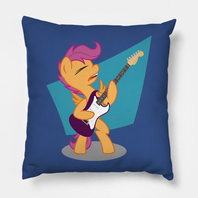 Scootarock Pillow by Rutger_J