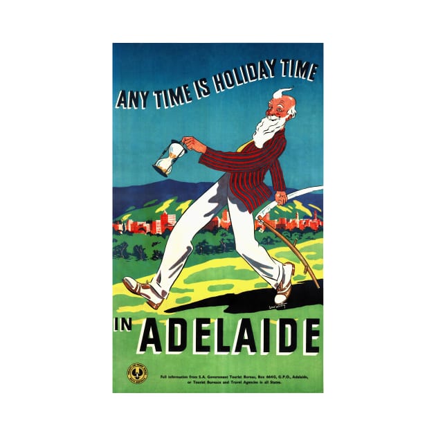 Vintage Travel Poster Australia Adelaide by vintagetreasure