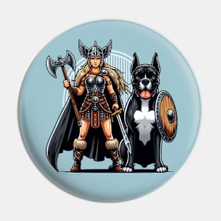 A Valkyrie & Her Dog V2 Pin