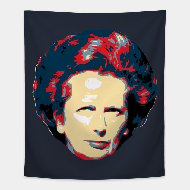 Margaret Thatcher Pop Art Margaret Thatcher Tapestry Teepublic
