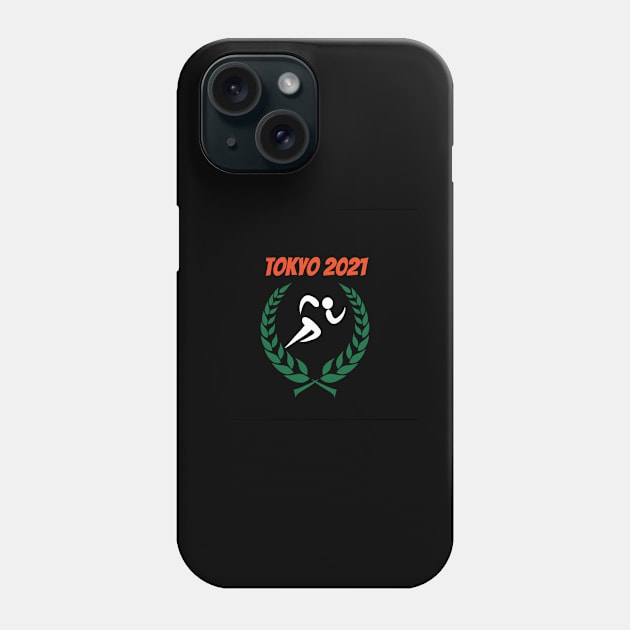 Track Tokyo 2021 Olympics Phone Case by Slick T's