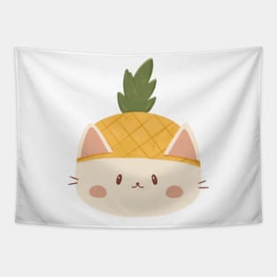 Pineapple cat Tapestry