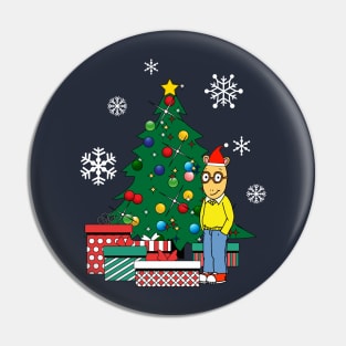 Arthur Around The Christmas Tree Pin