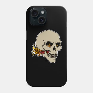 Flaming Skull Phone Case